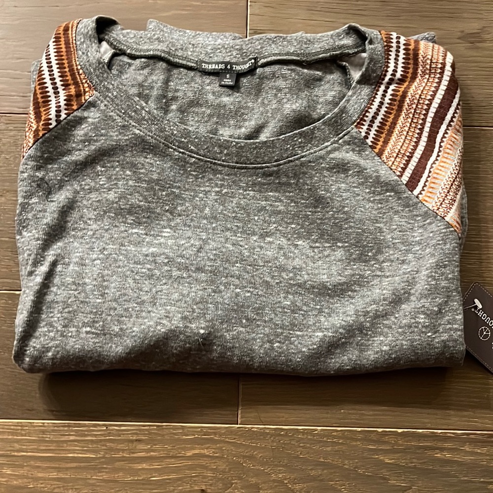 Threads 4 Thought Grey Long Sleeve Top